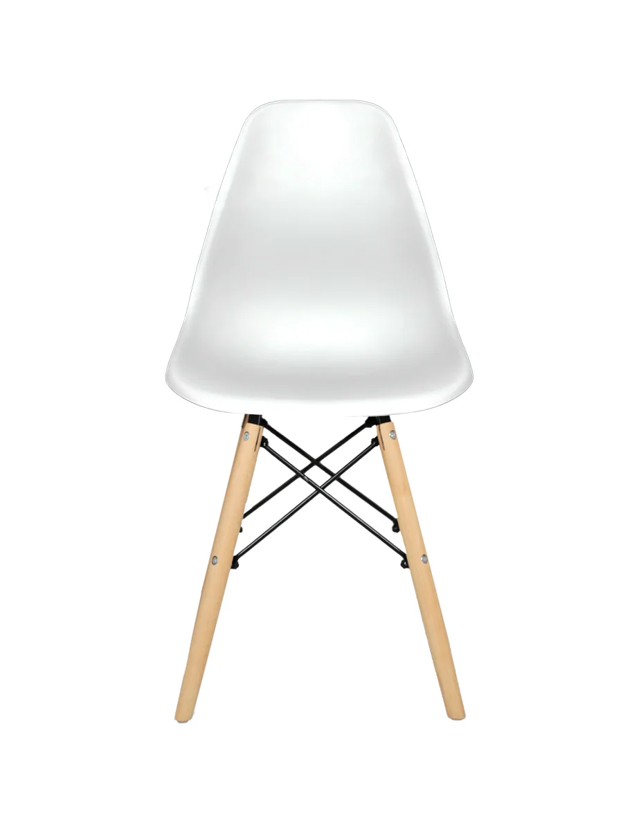 Белый стулья для кухни RIDBERG Style DSW EAMES, обеденные для кухни, столовой, гостиной