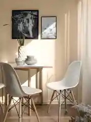 Белый стулья для кухни RIDBERG Style DSW EAMES, обеденные для кухни, столовой, гостиной
