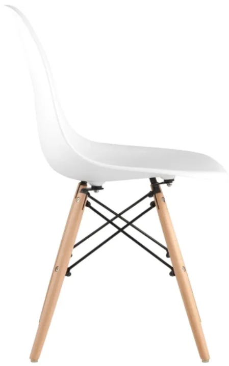 Белый стулья для кухни RIDBERG Style DSW EAMES, обеденные для кухни, столовой, гостиной