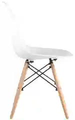 Белый стулья для кухни RIDBERG Style DSW EAMES, обеденные для кухни, столовой, гостиной