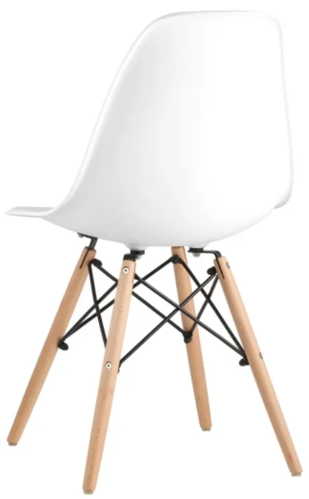 Белый стулья для кухни RIDBERG Style DSW EAMES, обеденные для кухни, столовой, гостиной
