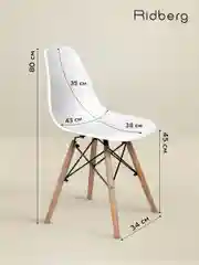 Стулья для кухни RIDBERG Style DSW EAMES комплект 3 шт., обеденные для кухни