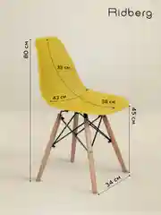 Стулья для кухни RIDBERG Style DSW EAMES комплект 3 шт., обеденные для кухни