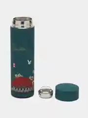 Тёмно-зелёный термос с ситечком 500 мл