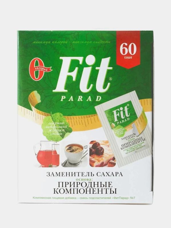 Сахарозаменитель FitPARAD, смесь №7, саше, 60 штук, 60 г