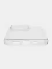 Прозрачный чехол на Apple iPhone 16 Pro / Айфон 16 Про прозрачный, с принтом, защита камеры