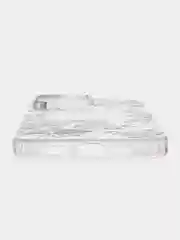 Пастельно-коралловый чехол на Apple iPhone 16 Pro Max / Айфон 16 Про Макс прозрачный, с принтом, защита камеры