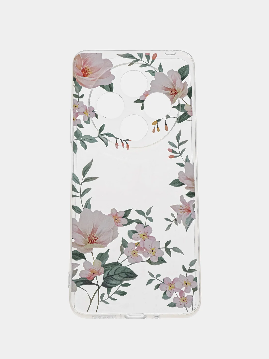 Пастельно-коралловый чехол на Xiaomi Redmi 14C/Poco C75 4G/Redmi A4 5G / Сяомb Редми 14C/Поко C75 4G прозрачный