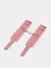 Розовый наручники меховые для бдсм