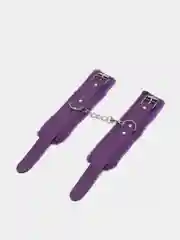 Фиолетовый наручники меховые для бдсм