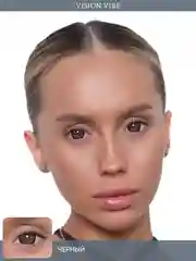 Цветные черные линзы Black с диоптриями