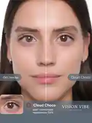 Цветные карие линзы Cloud Choco с диоптриями