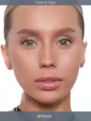Цветные зеленые линзы Dawn Green с диоптриями