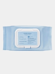 Салфетки для умывания и снятия макияжа MISSHA Super Aqua Ultra Hyalron, 30 штук