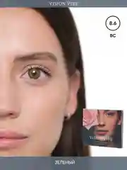 Цветные светло карие линзы Gem Brown с диоптриями