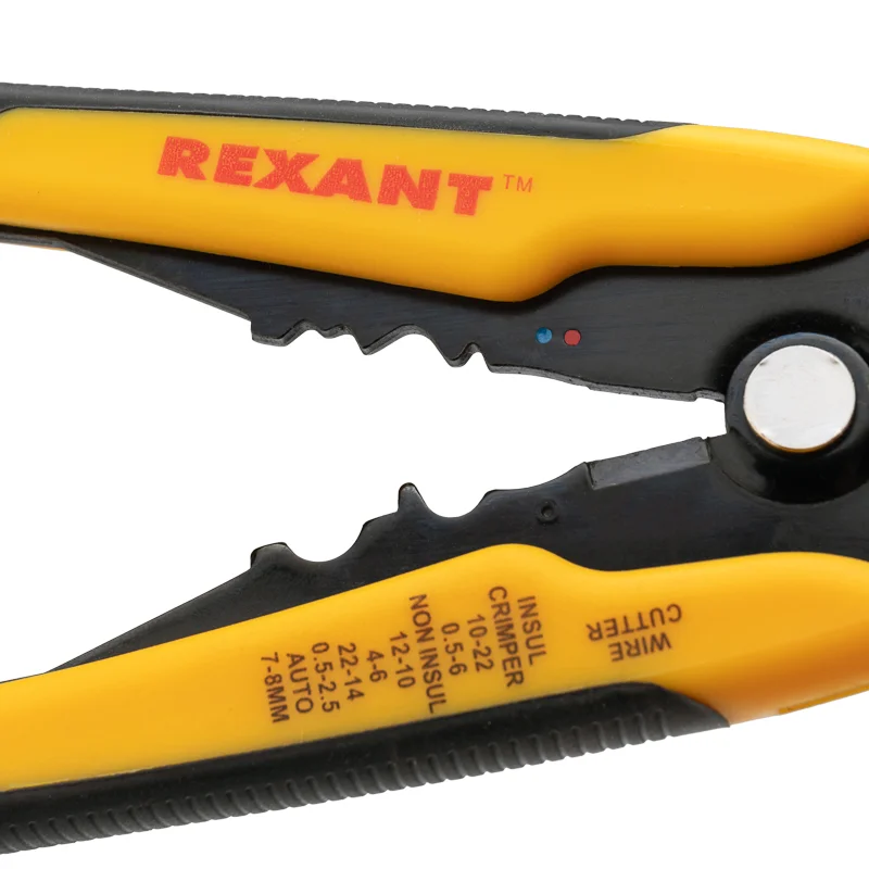 Инструмент REXANT HT-766 для зачистки кабеля 0.2-6.0 мм и обжима наконечников