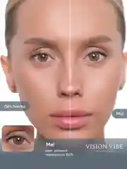 Цветные зеленые линзы Mel, с диоптриями