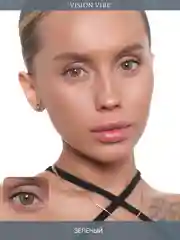 Цветные зеленые линзы Mel, с диоптриями