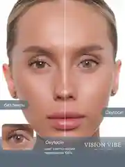 Цветные светло карие линзы Oxytocin с диоптриями
