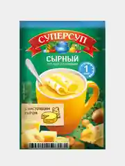 Суп-пюре быстрого приготовления СУПЕРСУП "Сырный", с сухариками, 10 упаковок по 19 г