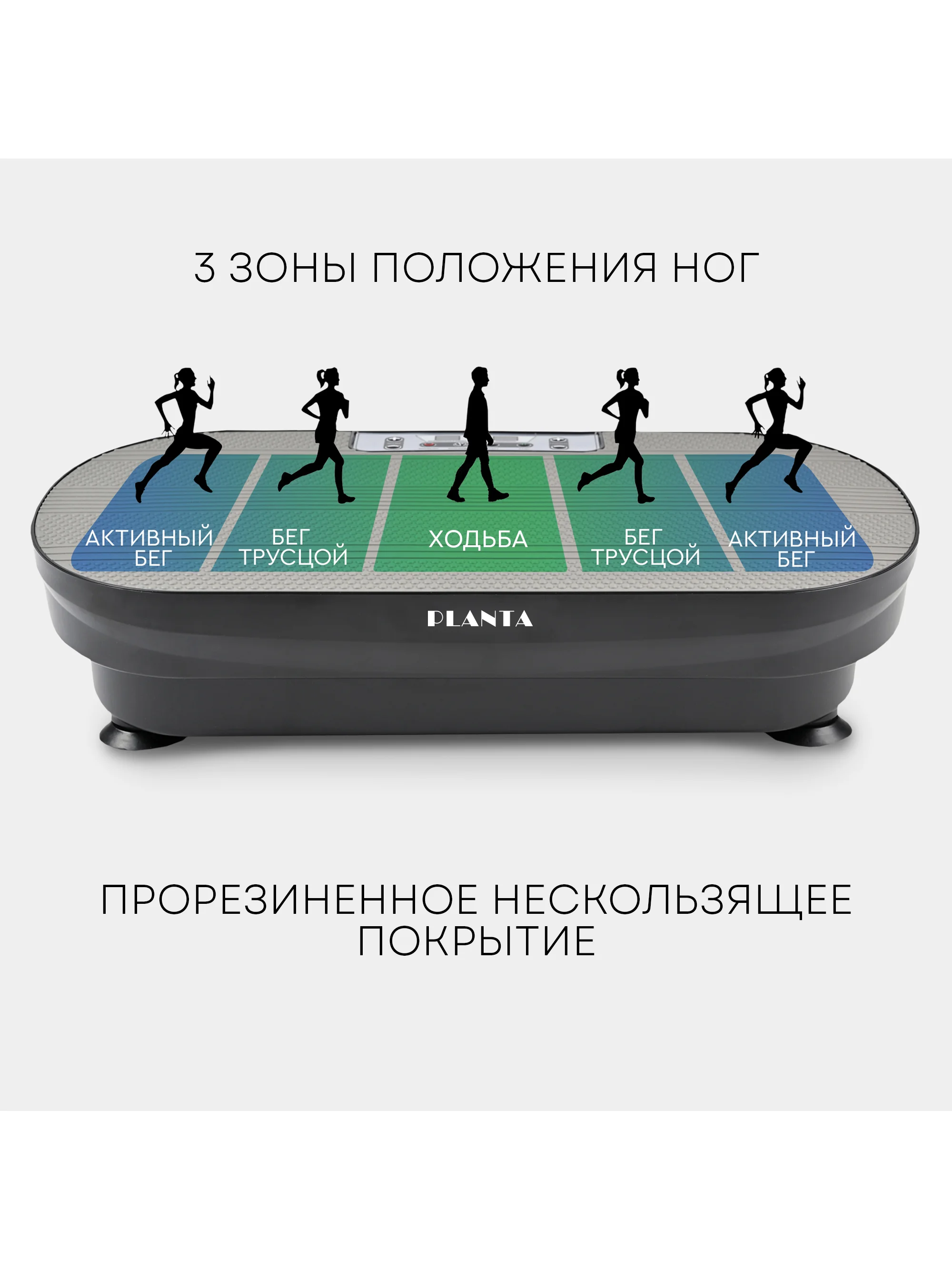 Виброплатформа PLANTA VP-02 тренажер для похудения Vibra Slim, 150 Вт, 99 скоростей