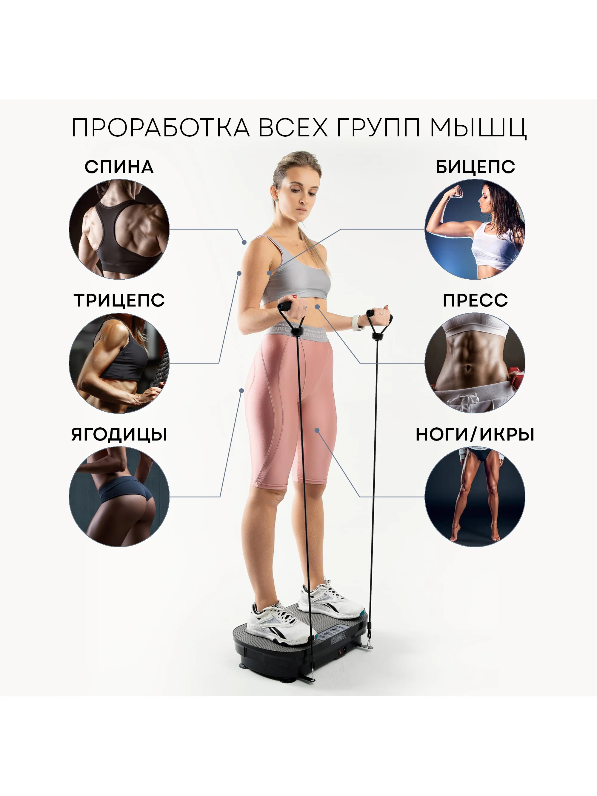 Виброплатформа PLANTA VP-02 тренажер для похудения Vibra Slim, 150 Вт, 99 скоростей