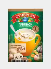 Суп-пюре быстрого приготовления СУПЕРСУП "Грибной", с сухариками, 10 упаковок по 18г