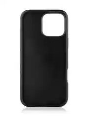 Черный чехол на iPhone 16 Pro Max блестящий ROSCO, пластиковый с силиконом, камнями стразами