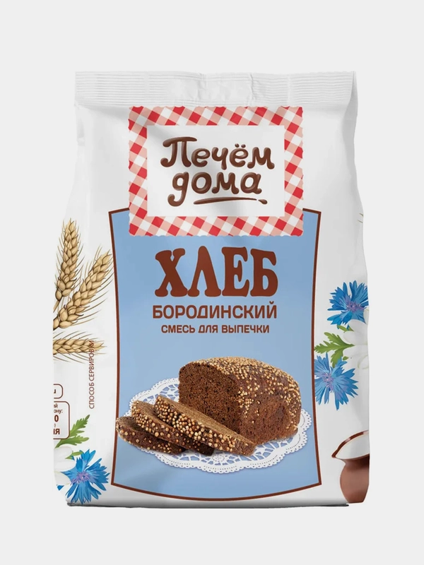 Смесь для выпечки ПЕЧЕМ ДОМА "Хлеб Бородинский", 2 упаковки по 500 г