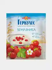 Овсяная каша быстрого приготовления РУССКИЙ ПРОДУКТ Геркулес, с земляникой, 30 штук по 35г