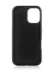 Черный чехол на iPhone 16 блестящий ROSCO, пластиковый, с камнями-стразами, силиконовая защита