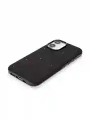 Черный чехол на iPhone 16 блестящий ROSCO, пластиковый, с камнями-стразами, силиконовая защита