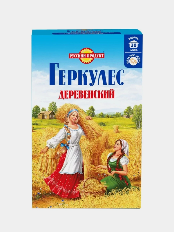 Геркулес РУССКИЙ ПРОДУКТ Деревенский, из цельного зерна, 500 г
