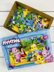 Пазл Лунтик 60 деталей герои из мультика мозаика головоломка