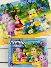 Пазл Лунтик 60 деталей герои из мультика мозаика головоломка