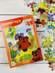 Пазл картонный детский мозаика Винни Пух Пятачок 60