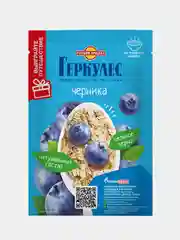 Овсяная каша быстрого приготовления РУССКИЙ ПРОДУКТ Геркулес, с черникой, 30 штук по 35 г