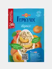 Овсяная каша быстрого приготовления РУССКИЙ ПРОДУКТ Геркулес, с абрикосами, 10 штук по 35г