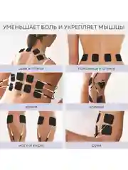 Массажер для тела миостимулятор PLANTA EMS-350, 4 канала, 8 электродов, 12 режимов