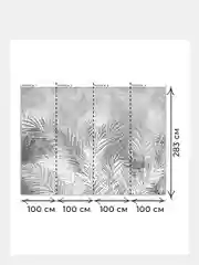 Фотообои 3D на стену флизелиновые VEROL "Перья", 400х283см, обои моющиеся