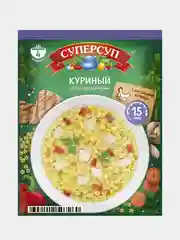 Суп быстрого приготовления СУПЕРСУП Куриный Звездочки, 70г, 10 штук