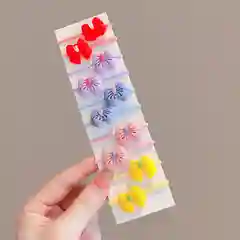 Желтый резинки для волос детские/ резинки для малышей/ для девочек/ набор резинок/ набор 10 шт