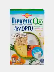 Овсяная каша РУССКИЙ ПРОДУКТ Геркулес Q10 Ассорти, ананас, курага, папайя, 210г