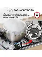 Варочная панель газовая встраиваемая GFGRIL GF-HBG104IN с автоподжигом