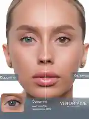 Цветные голубые линзы Dopamine