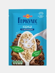 Овсяная каша РУССКИЙ ПРОДУКТ Геркулес с корицей и молоком, 35г, 30 штук