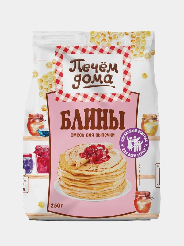 Смесь для выпечки ПЕЧЕМ ДОМА Блины, 250г