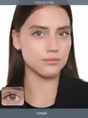 Цветные линзы серые IceH, с диоптриями