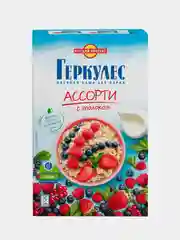 Овсяная каша РУССКИЙ ПРОДУКТ Геркулес Ассорти с молоком, 35г, 5 штук