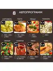 Микроволновая печь встраиваемая GFGRIL GF-MWO2150BI с автоподжигом